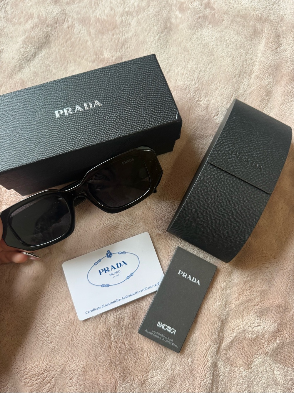 Prada Black Chunky Frame Sunglasses - Picture 1 of 3